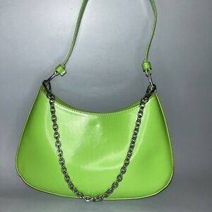 NWOT urban outfitters Beth baguette Lime Green Bag